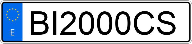 Numer rejestracyjny BI2000CS posiada MERCEDES VITO