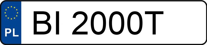 Numer rejestracyjny BI 2000T posiada TOYOTA AVENSIS 2.0 D4D - BI2000T Numer rejestracyjny BI 2000T posiada TOYOTA AVENSIS 2.0 D4D - BI2000T