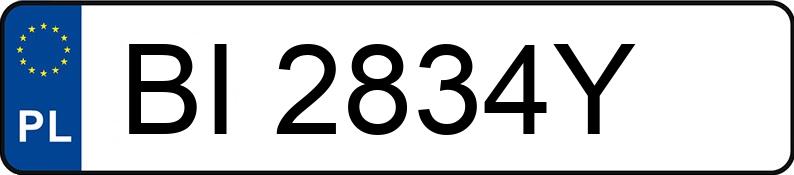 Numer rejestracyjny BI 2834Y posiada TOYOTA AURIS - BI2834Y