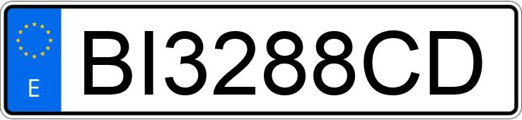 Numer rejestracyjny BI3288CD posiada PEUGEOT 205