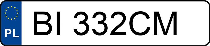 Numer rejestracyjny BI 332CM posiada HYUNDAI TUCSON - BI332CM