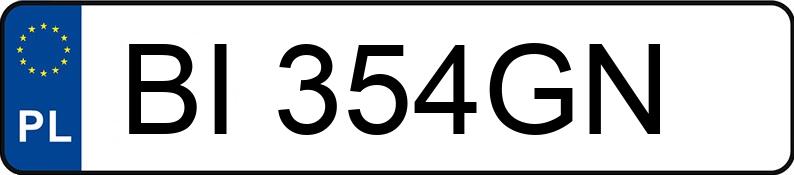 Numer rejestracyjny BI 354GN posiada AUDI A4 LIMOUSINE - BI354GN Numer rejestracyjny BI 354GN posiada AUDI A4 LIMOUSINE - BI354GN