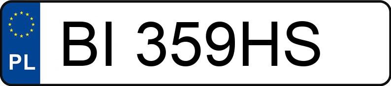 Numer rejestracyjny BI359HS posiada BMW 518i Kat. E34 518i Kat. E34