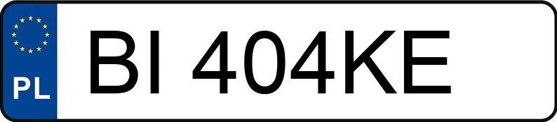 Numer rejestracyjny BI 404KE posiada MITSUBISHI Space Star 1.2 MR`20 E6 Inform Plus - BI404KE