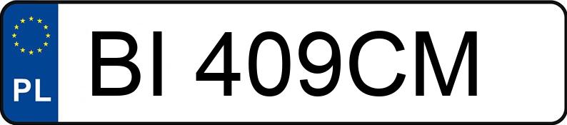 Numer rejestracyjny BI 409CM posiada TOYOTA Auris 1.6 MR`07 E4 Sol MM - BI409CM Numer rejestracyjny BI 409CM posiada TOYOTA Auris 1.6 MR`07 E4 Sol MM - BI409CM