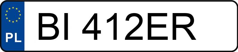 Numer rejestracyjny BI 412ER posiada TOYOTA PROACE - BI412ER