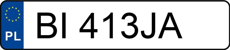 Numer rejestracyjny BI 413JA posiada AUDI A6 - BI413JA