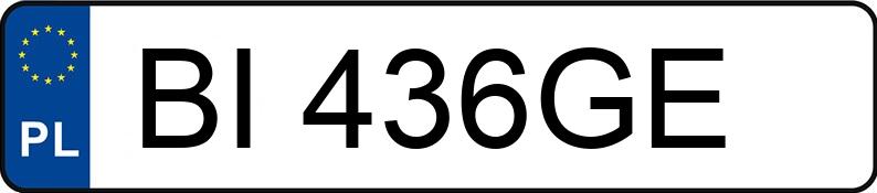 Numer rejestracyjny BI 436GE posiada AUDI A3 SPORTBACK - BI436GE