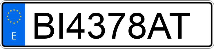 Numer rejestracyjny BI4378AT posiada AUDI 100