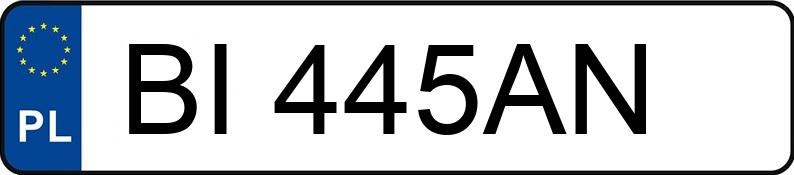 Numer rejestracyjny BI445AN posiada BMW 320 Diesel Kat. MR`01 E3 E46 320 Diesel Kat. MR`01 E3 E46