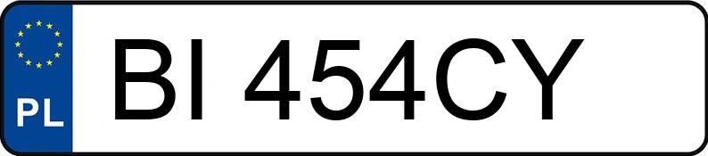 Numer rejestracyjny BI 454CY posiada TOYOTA COROLLA 2.0 D - BI454CY
