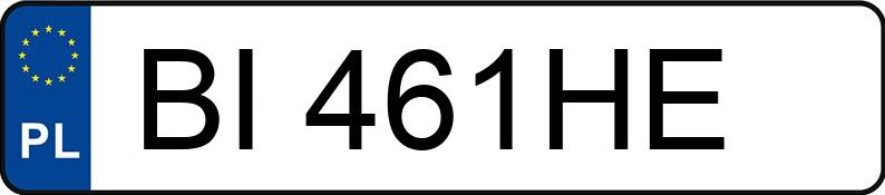 Numer rejestracyjny BI 461HE posiada AUDI A6 - BI461HE