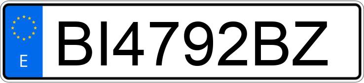 Numer rejestracyjny BI4792BZ posiada NISSAN ALMERA