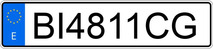 Numer rejestracyjny BI4811CG posiada NISSAN ALMERA