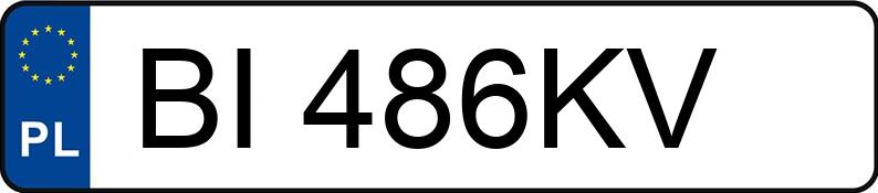 Numer rejestracyjny BI 486KV posiada SUBARU IMPREZA - BI486KV