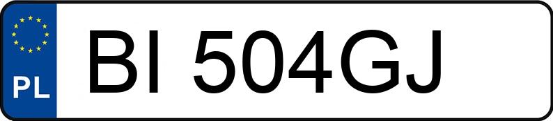 Numer rejestracyjny BI 504GJ posiada AUDI A4 Avant 2.0 TDi DPF MR`12 E5 B8 e - BI504GJ