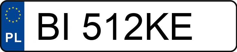Numer rejestracyjny BI 512KE posiada JAGUAR XE - BI512KE Numer rejestracyjny BI 512KE posiada JAGUAR XE - BI512KE