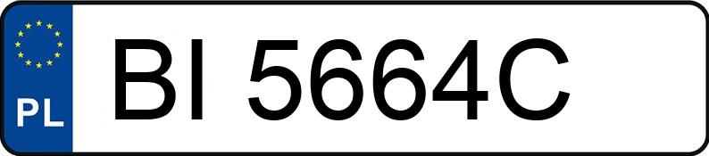 Numer rejestracyjny BI 5664C posiada SKODA FABIA COMBI - BI5664C