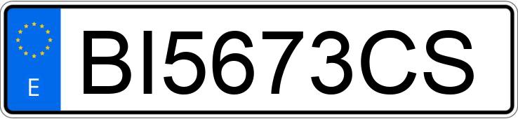 Registreringsnummeret BI5673CS har PEUGEOT 206