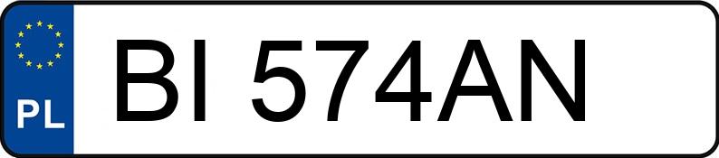 Numer rejestracyjny BI 574AN posiada SKODA OCTAVIA - BI574AN