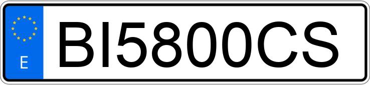 Numer rejestracyjny BI5800CS posiada SEAT LEON