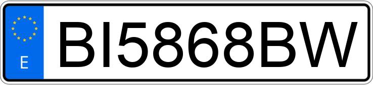 Numer rejestracyjny BI5868BW posiada RENAULT CLIO