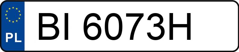 Numer rejestracyjny BI 6073H posiada SKODA SUPERB COMBI - BI6073H