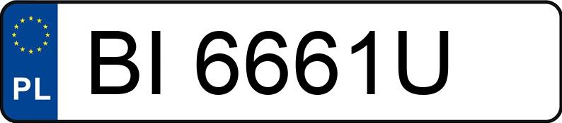 Numer rejestracyjny BI 6661U posiada AUDI A6 1.8 Kat. MR`97 4B Aut. - BI6661U