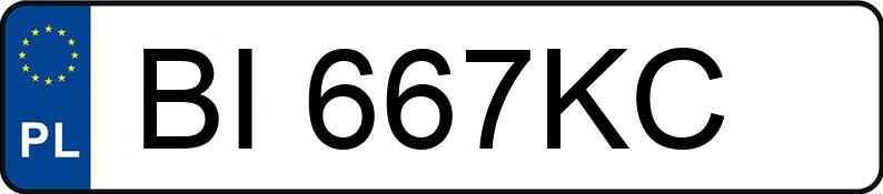 Numer rejestracyjny BI 667KC posiada HONDA Civic 2.0 e:HEV MR`22 E6 Sport - BI667KC