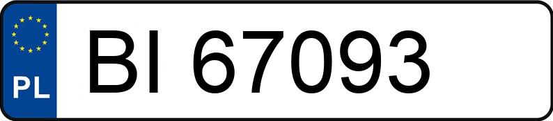 Numer rejestracyjny BI 67093 posiada RENAULT CLIO - BI67093