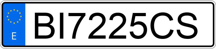 Numer rejestracyjny BI7225CS posiada HONDA LOGO