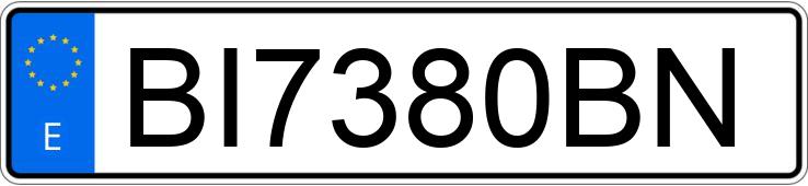 Numer rejestracyjny BI7380BN posiada BMW SERIE 3