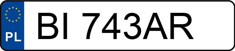 Numer rejestracyjny BI 743AR posiada KIA PICANTO - BI743AR