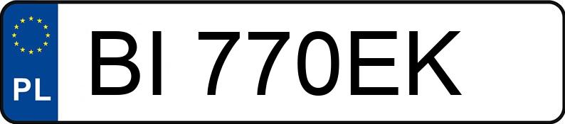 Numer rejestracyjny BI 770EK posiada OPEL ASTRA NOTCHBACK - BI770EK