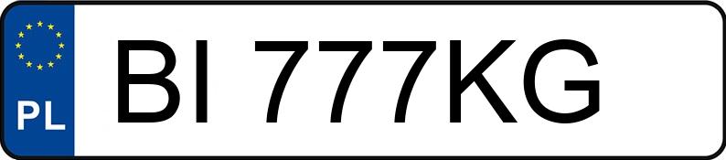 Numer rejestracyjny BI 777KG posiada SAM SAM - BI777KG