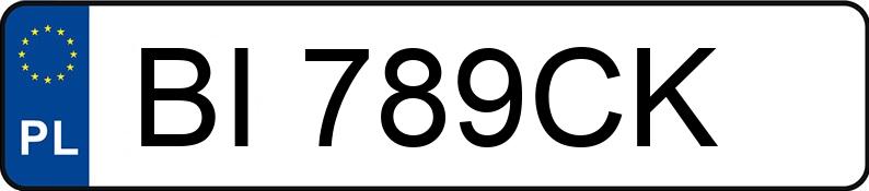 Numer rejestracyjny BI 789CK posiada RENAULT LAGUNA 1.8 KAT - BI789CK