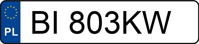 Numer rejestracyjny BI 803KW posiada MERCEDES-BENZ GLC 220 D 4MATIC - BI803KW