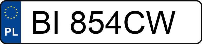Numer rejestracyjny BI 854CW posiada DAEWOO POLONEZ CARO PLUS - BI854CW
