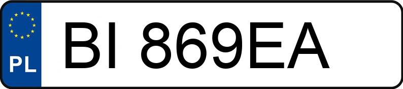 Numer rejestracyjny BI 869EA posiada SKODA SUPERB - BI869EA