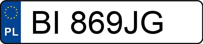 Numer rejestracyjny BI 869JG posiada JEEP COMPASS - BI869JG