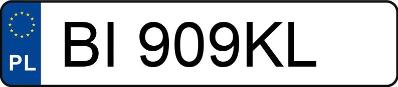 Numer rejestracyjny BI 909KL posiada MERCEDES-BENZ GLS 450 D 4MATIC - BI909KL