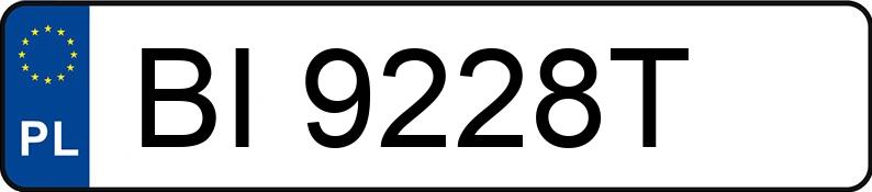 Numer rejestracyjny BI 9228T posiada VOLKSWAGEN GOLF - BI9228T