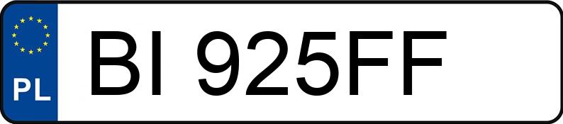 Numer rejestracyjny BI 925FF posiada SKODA OCTAVIA - BI925FF