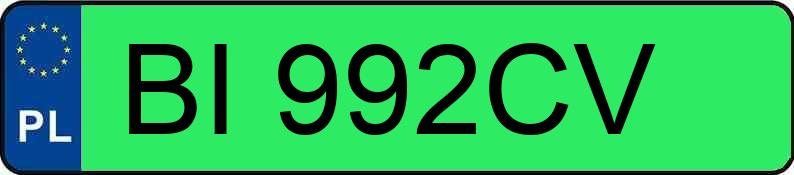 Numer rejestracyjny BI 992CV posiada NISSAN Leaf II MR`18 Acenta 40kWh Aut. - BI992CV Numer rejestracyjny BI 992CV posiada NISSAN Leaf II MR`18 Acenta 40kWh Aut. - BI992CV