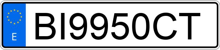 Numer rejestracyjny BI9950CT posiada RENAULT MEGANE