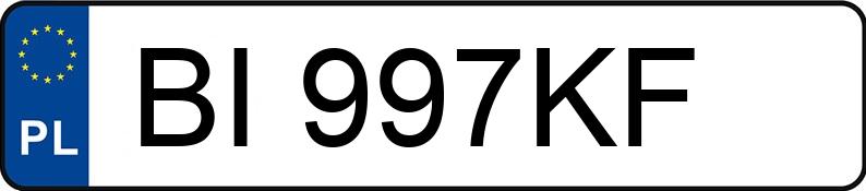 Numer rejestracyjny BI 997KF posiada BMW Z4 - BI997KF