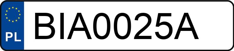 Numer rejestracyjny BIA 0025A posiada BMW 320I - BIA0025A