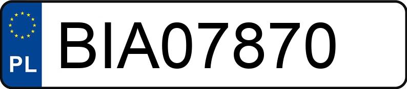 Numer rejestracyjny BIA 07870 posiada BMW 325 I - BIA07870