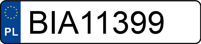 Numer rejestracyjny BIA 11399 posiada VOLKSWAGEN POLO - BIA11399