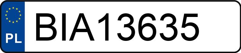 Numer rejestracyjny BIA 13635 posiada RENAULT MASTER - BIA13635